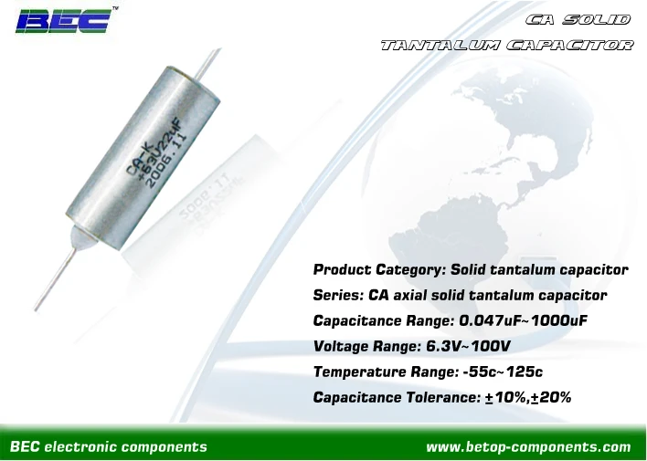 CA Axial Solid Tantalum Capacitor